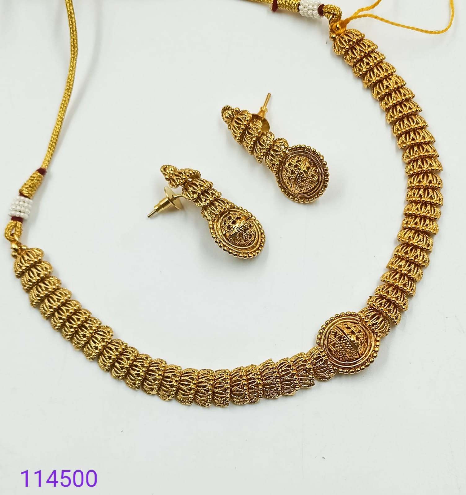 Padmawati Bangles Copper Choker Necklace Set