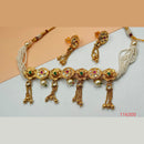 Padmawati Bangles Pota Stone & Kundan Copper Necklace Set