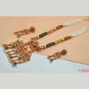 Padmawati Bangles Kundan & Pota Stone Copper Necklace Set