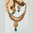 Padmawati Bangles Pota Stone Copper Necklace Set