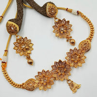 Padmawati Bangles Pota Stone Copper Necklace Set