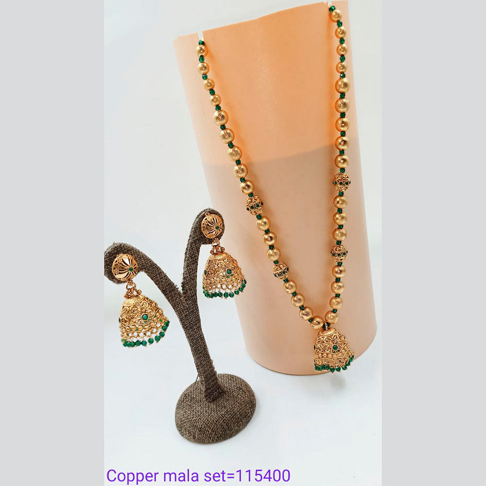 Padmawati Bangles Pearl & Austrian Stone Copper Mala Set