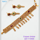 Padmawati Bangles AD Stone Copper Choker Necklace Set