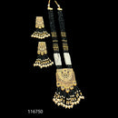 Padmawati Bangles Austrian Stone And Beads Gold Plated Long Necklace Set