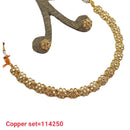 Padmawati Bangles Kundan Stone Copper Choker Necklace Set