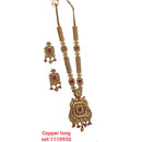 Padmawati Bangles Pota Stone Copper Long Necklace Set