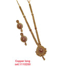 Padmawati Bangles Pota Stone Copper Long Necklace Set