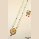 Padmawati Bangles Gold Plated Pota Stone Long Necklace Set