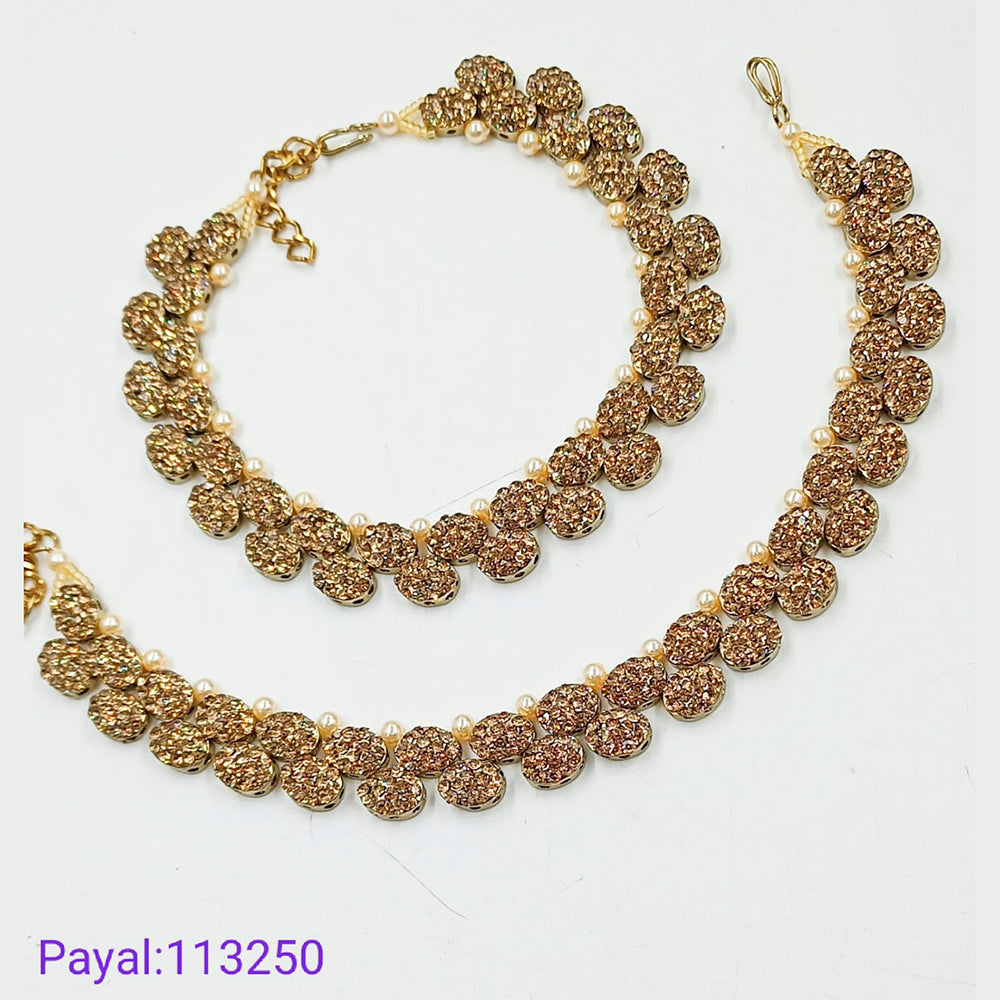 Padmawati Bangles Gold Plated Austrian Stone Payal