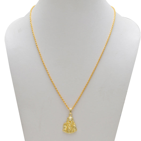 Missmister Pack Of 12 Gold Plated Shirdi Saibaba Chain Pendant  - PCMI5608