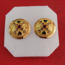 Perfect Gold Plated Pack Of 12 Stud Earrings -PFEAR41