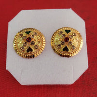 Perfect Gold Plated Pack Of 12 Stud Earrings -PFEAR41