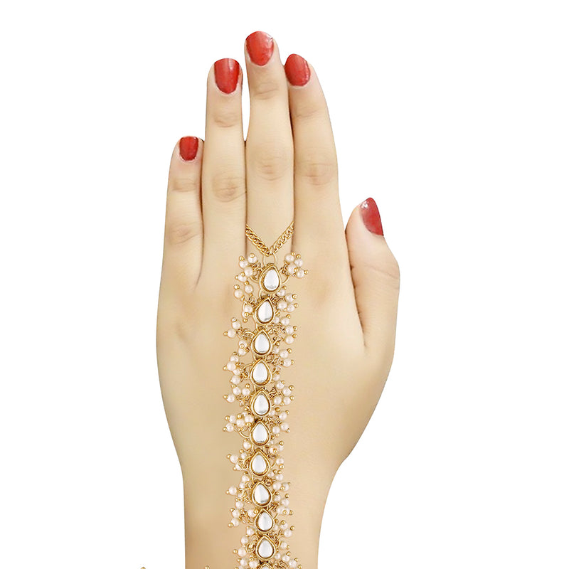 Etnico Gold-Plated Bracelet With Ring (Women)