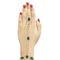 Etnico Gold-Plated Bracelet With Ring (Women)