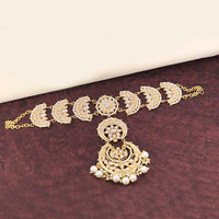 Pooja Bangles Gold Plated Maangtikka With Sheeshphool Hair Accessories For Women