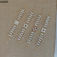 Pooja Bangles Gold Plated Kundan Stone Bracelet