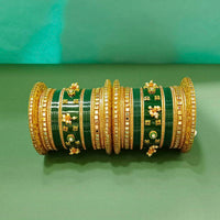 Pooja Bangles  Kundan Stone Acrylic Bangles