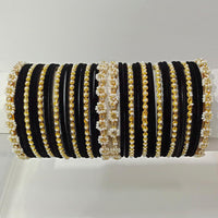 Pooja Bangles Gold Plated Pearl & Thread Bangles