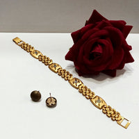 Pooja Bangles Gold Plated Ad Stone Jewellery Combo