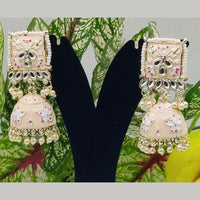 Pooja Bangles Gold Plated Kundan Stone & Meenakari Dangler Earrings