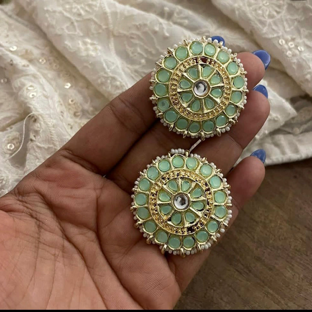 Pooja Bangles Pota Stone Studs Earrings