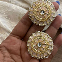 Pooja Bangles Pota Stone Studs Earrings