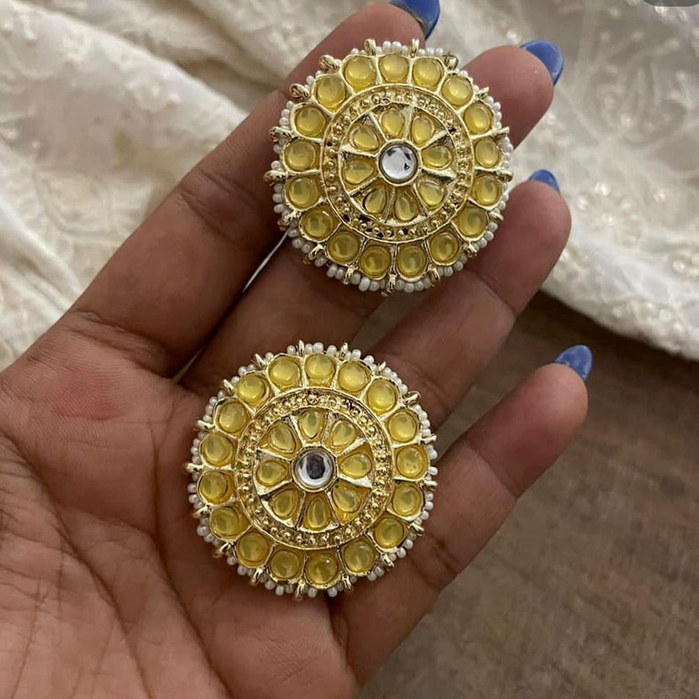 Pooja Bangles Pota Stone Studs Earrings