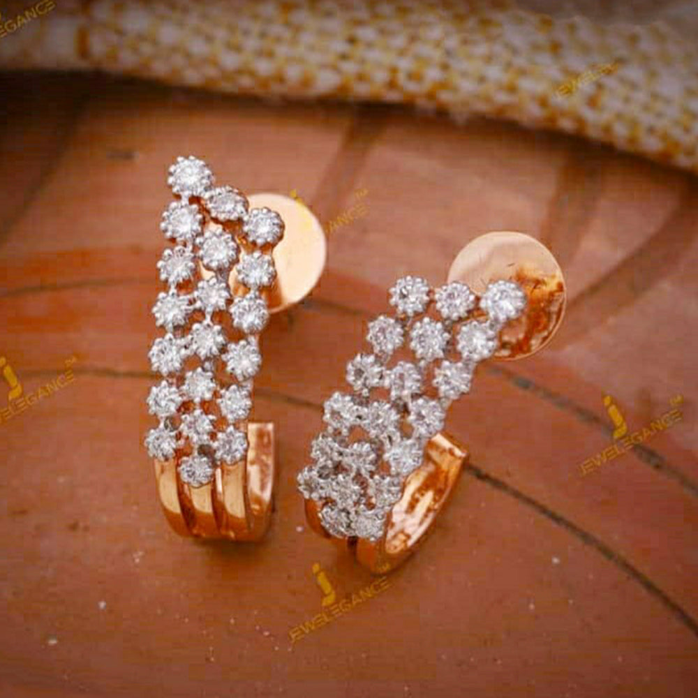 Pooja Bangles Gold Plated AD Stone Stud Earrings