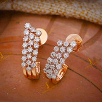 Pooja Bangles Gold Plated AD Stone Stud Earrings
