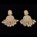 Pooja Bangles Gold Plated Kundan Stone & Beads Dangler Earrings