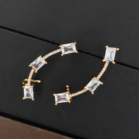 Pooja Bangles Gold Plated Crystal Stone Ear Cuff
