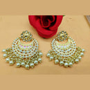 Pooja Bangles Gold Plated Kundan Stone & Meenakari Dangler Earrings