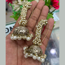 Pooja Bangles Gold Plated Beads & Pearl Dangler Earrings