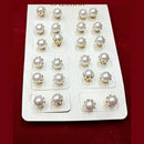Pooja Bangles Pack Of 12 Round Shape Stud Earrings