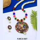 Mahavir Kundan Stone Necklace Set