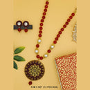 Mahavir Kundan Stone Necklace Set