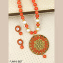 Mahavir Kundan Stone Necklace Set