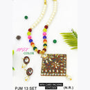 Mahavir Kundan Stone Necklace Set