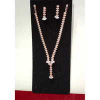 Pooja Bangles Gold & Silver Plated Ad Stone Necklace Set