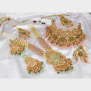 Pooja Bangles Gold Plated Kundan Stone  & Beads Bridal Set