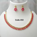 Pooja Bangles American Diamond Necklace Set