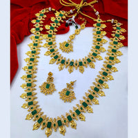 Pooja Bangles Gold Plated Crystal Stone Bridal Set