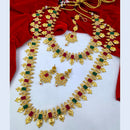 Pooja Bangles Gold Plated Crystal Stone Bridal Set