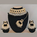 Pooja Bangles Gold Plated Beads & Kundan Stone Choker Necklace Set