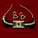 Pooja Bangles Gold Plated Austrian Stone And Beads Necklace Set