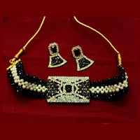 Pooja Bangles Gold Plated Austrian Stone And Beads Necklace Set