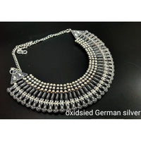 Pooja Bangles Oxidised Plated Necklace Set