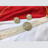Pooja Bangles Gold Plated Kundan Stone Choker Necklace Set