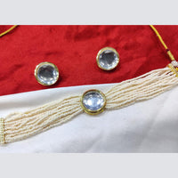 Pooja Bangles Gold Plated Kundan Stone Choker Necklace Set