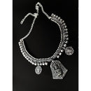 Pooja Bangles Oxidised Plated Necklace Set